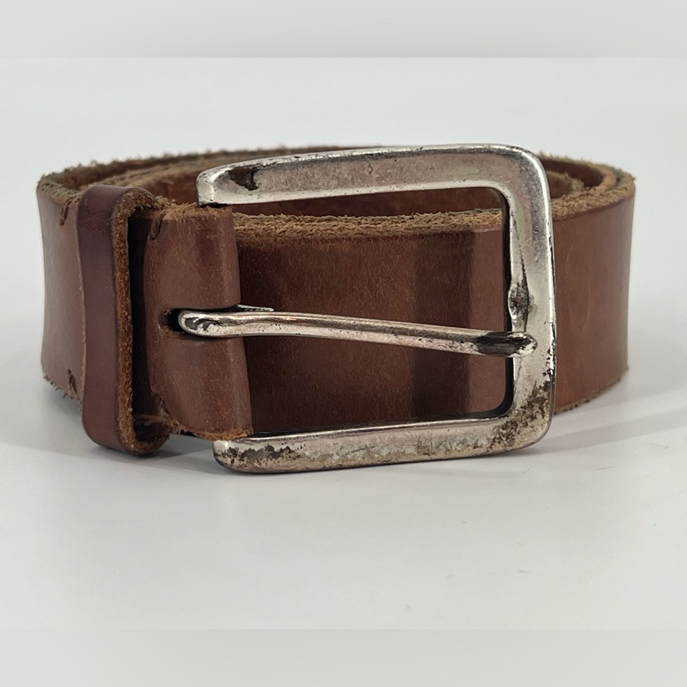 Allen Edmonds‎ Brown Tan Leather Belt Worn In 40/42